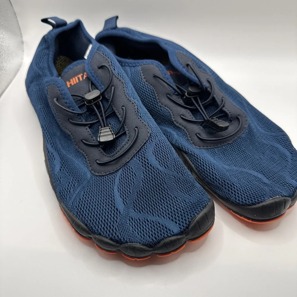 Hiitave Men 5 Wide Toes Barefoot Water Creek Shoes Navy Size 8 #823